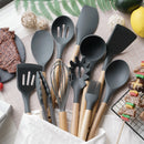 Kit Utensílios de Cozinha Alpha CookSilicone – 12 Peças