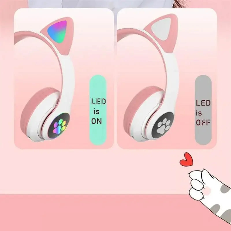 Fone de Ouvido Bluetooth Alpha Cat 5.0 LED