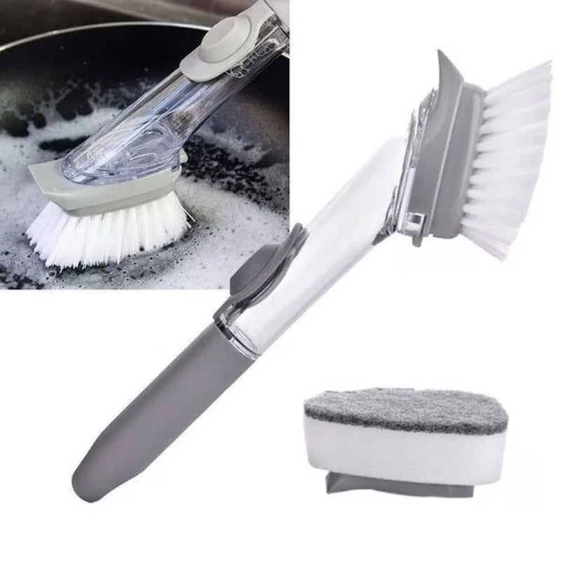 Escova TopChef Clean 3 em 1 – Limpeza Rápida com Sabão Integrado