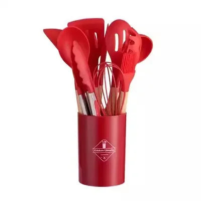 Kit Utensílios de Cozinha Alpha CookSilicone – 12 Peças