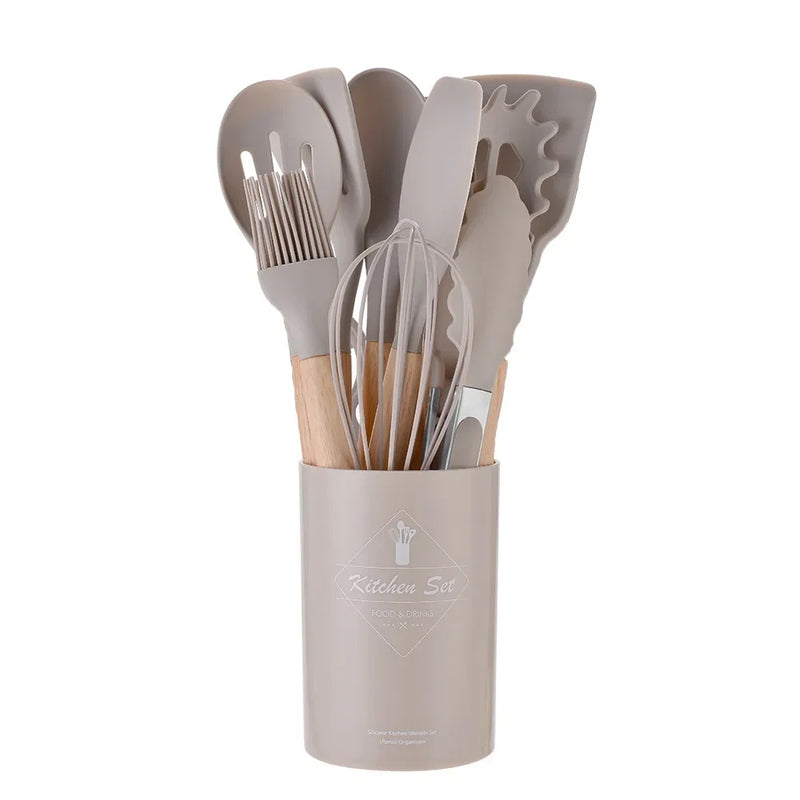 Kit Utensílios de Cozinha Alpha CookSilicone – 12 Peças