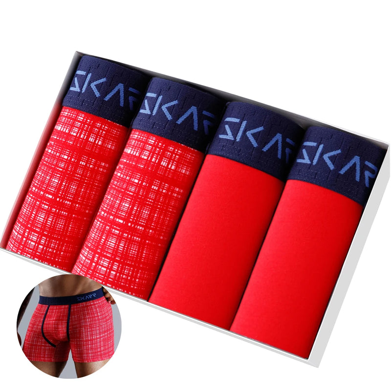 Kit 4 Cuecas Boxer Alpha Confort