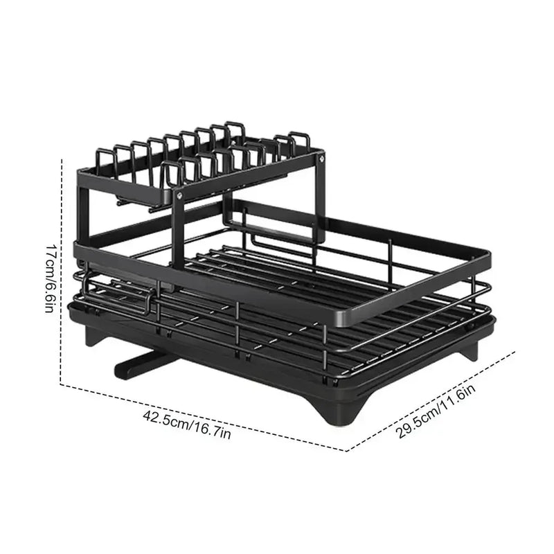 Escorredor de Pratos Ajustável Alpha DryRack
