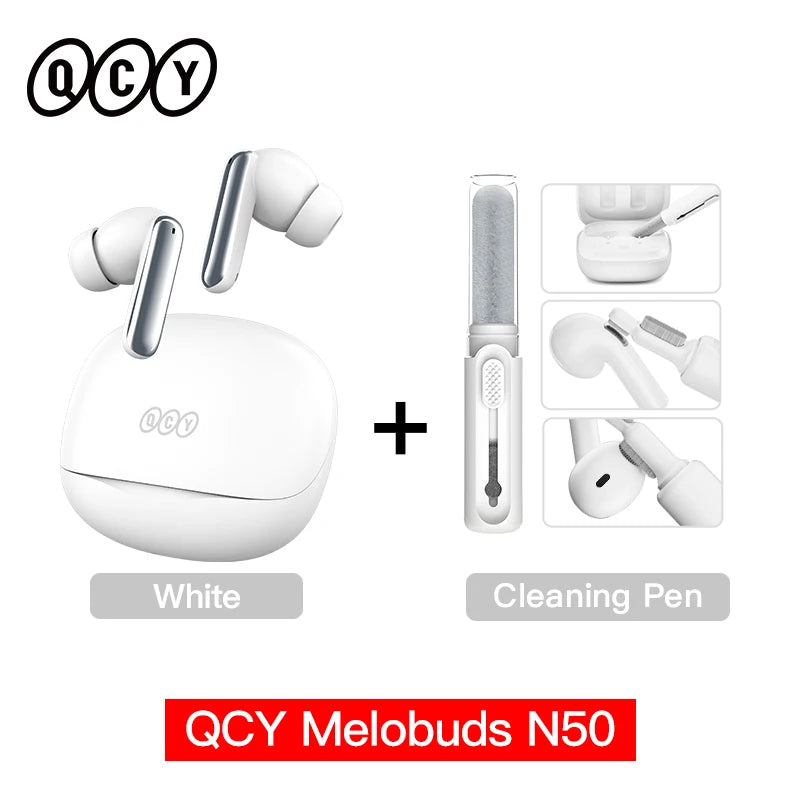 Fones Bluetooth QCY Melobuds N50 ANC – 28h Bateria