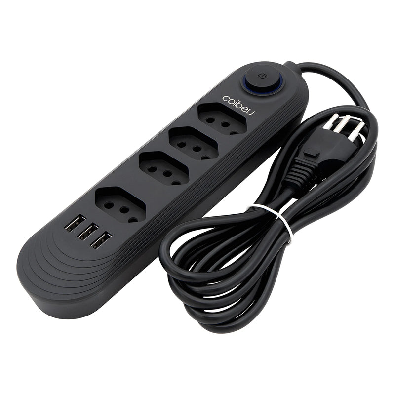 Régua Extensora com USB Alpha PowerStrip 2m