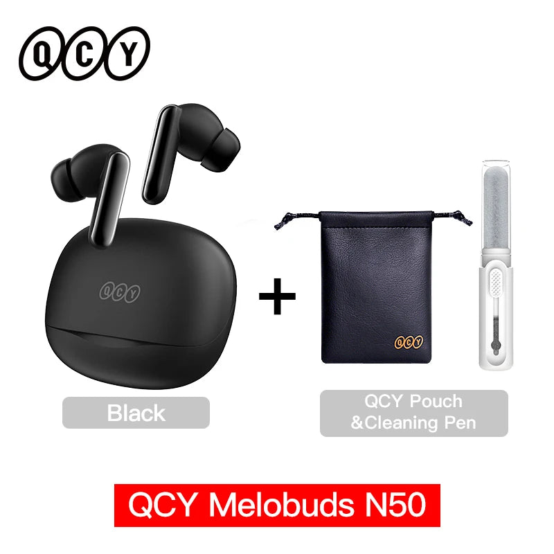 Fones Bluetooth QCY Melobuds N50 ANC – 28h Bateria