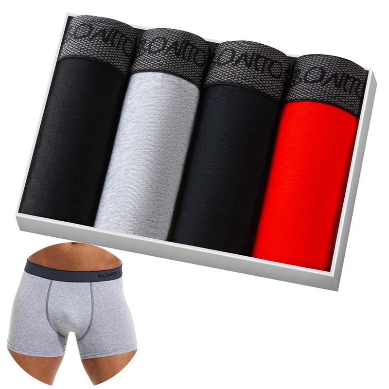 Kit 4 Cuecas Boxer Alpha Confort