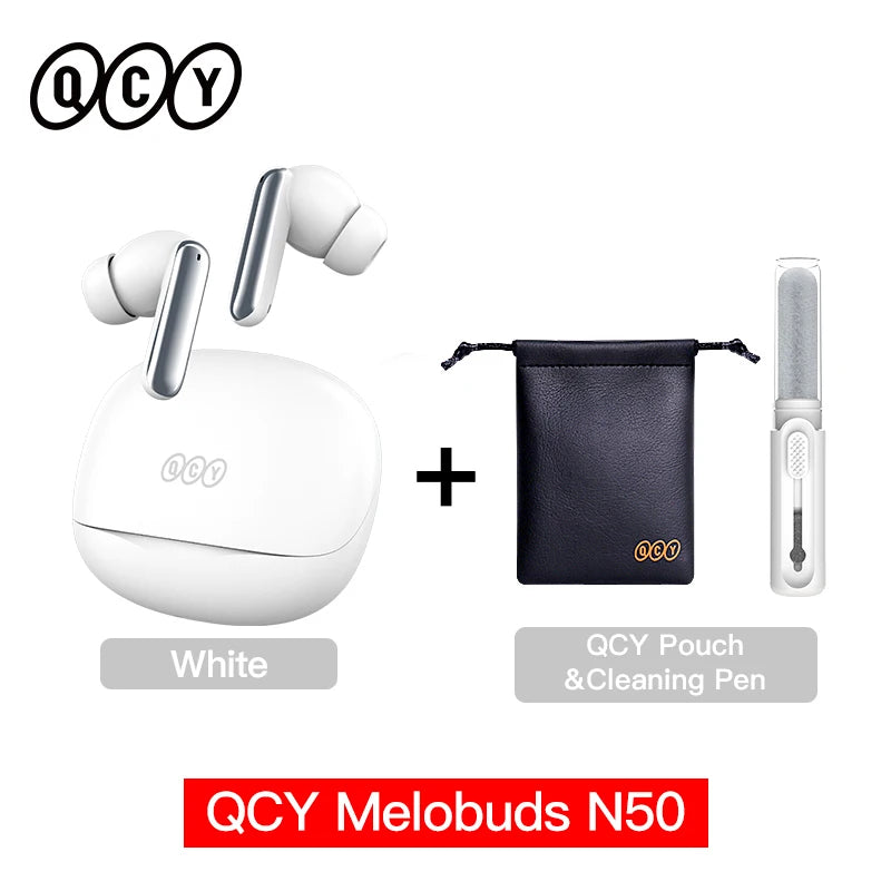 Fones Bluetooth QCY Melobuds N50 ANC – 28h Bateria